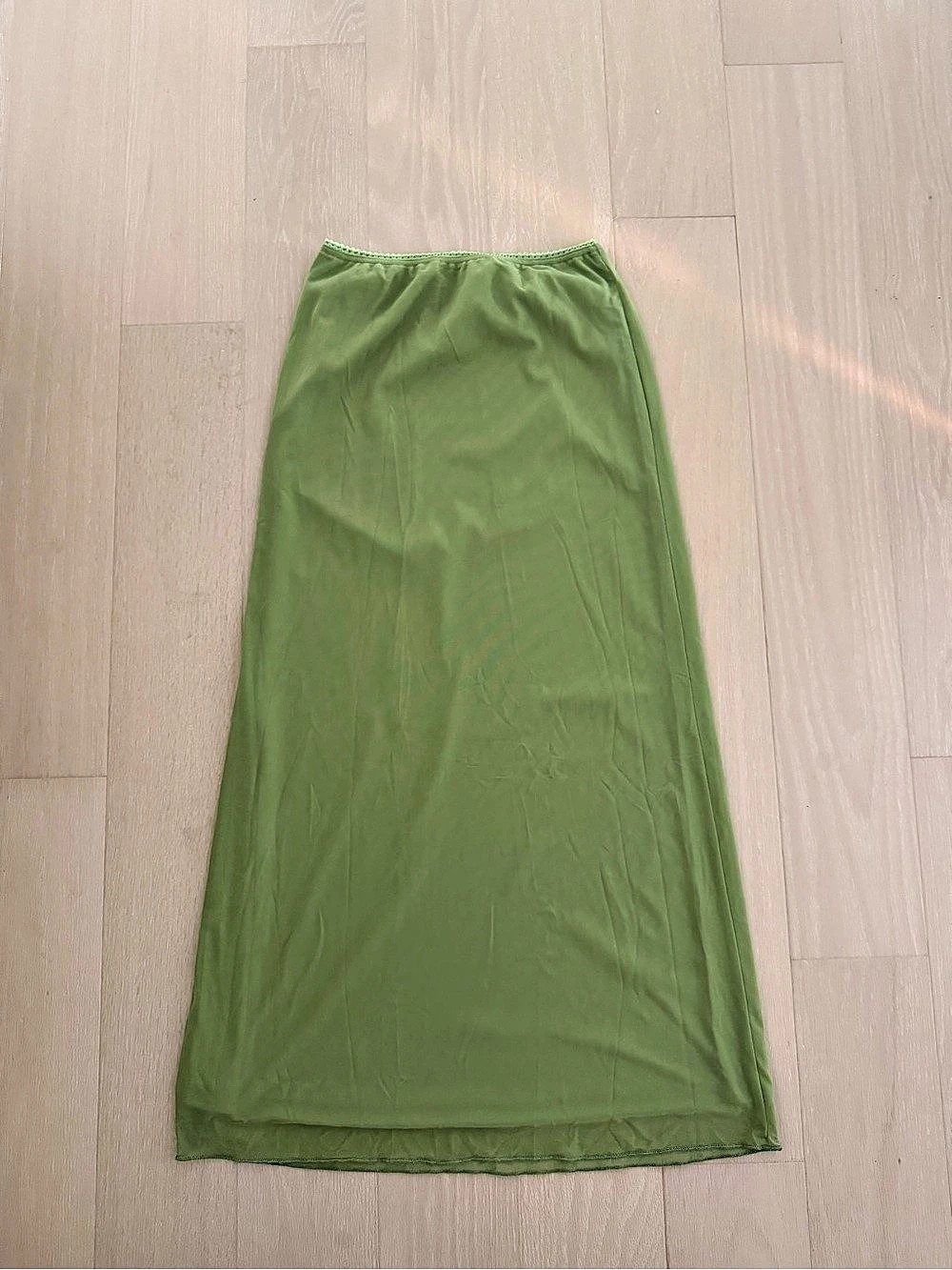 Princess Polly Green Maxi Skirt Size 6 Like New